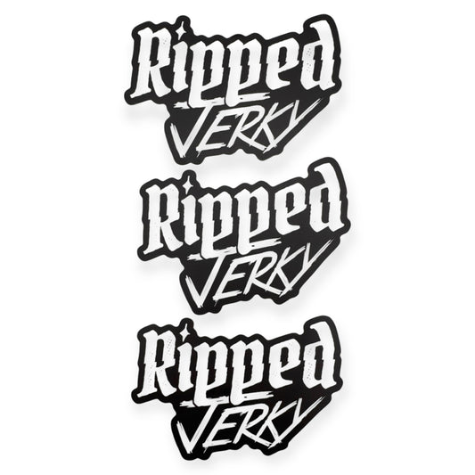 Ripped Jerky Logo Sticker- 3 Pack