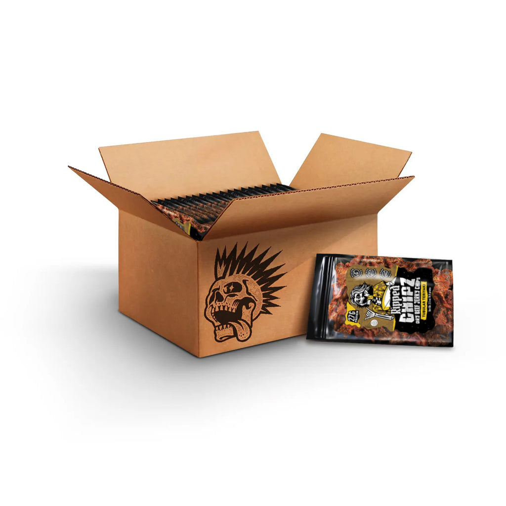 Dry Beef Chipz Tubular Teriyaki  12 Pack Case