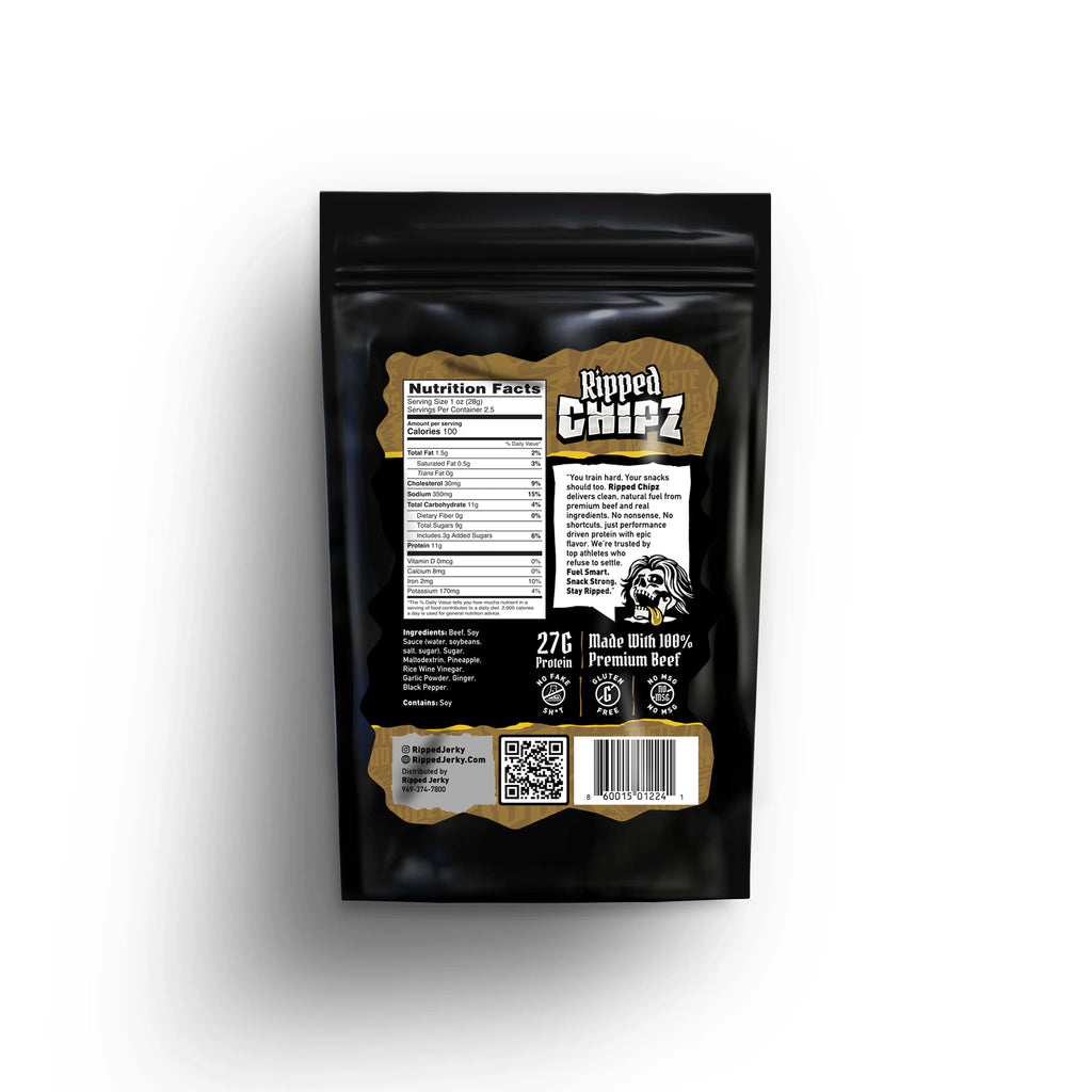 Tubular Teriyaki Dry Beef Jerky Chipz