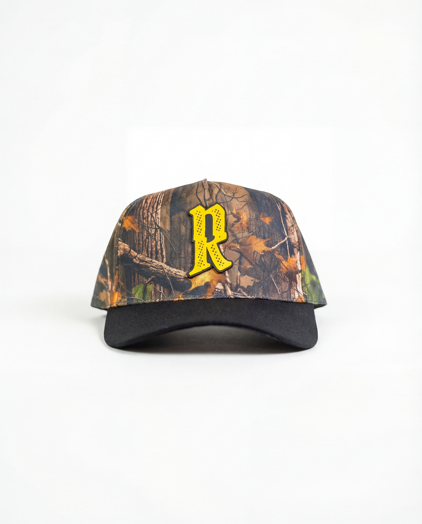 Ripped Jerky R Member Hat - Woodland Camo