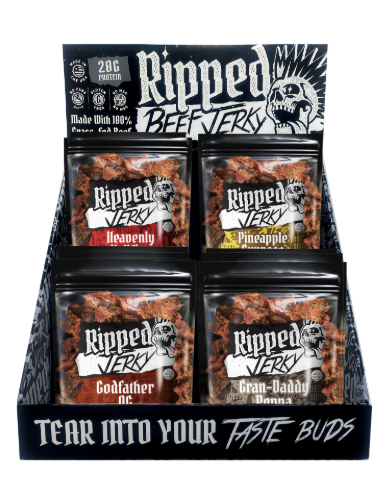 Ripped Jerky Assorted Display - 24 Count